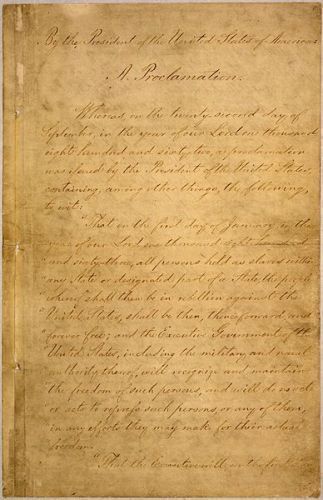 Emancipation Proclamation Facts